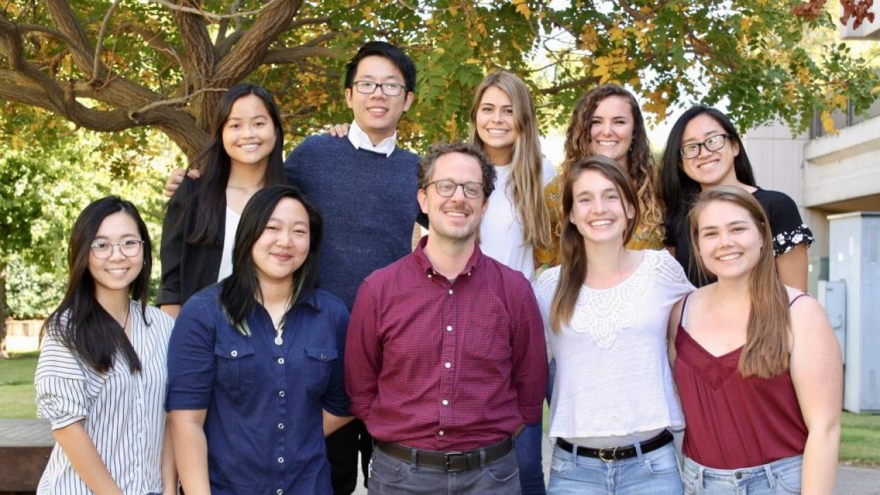 Randy Carney with members of the Carney Lab