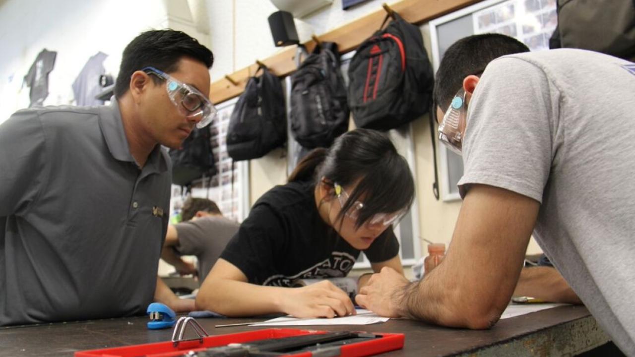 Students in lab