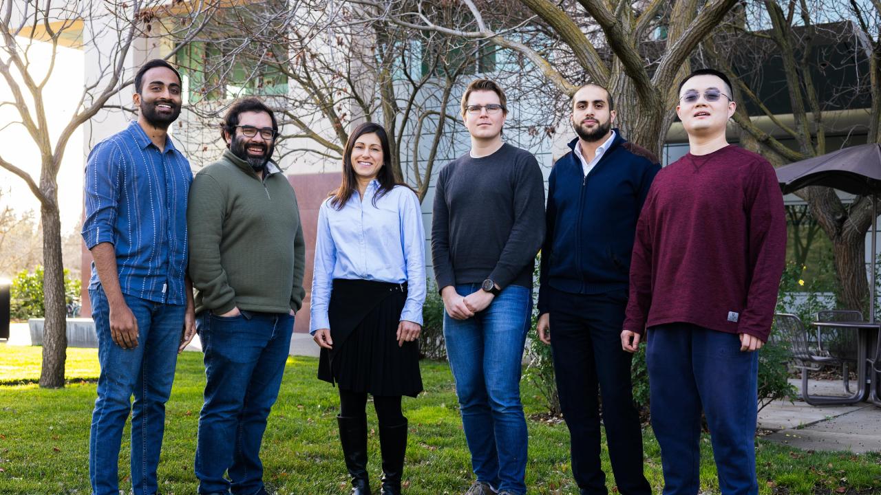 Roncali Lab team members outdoors