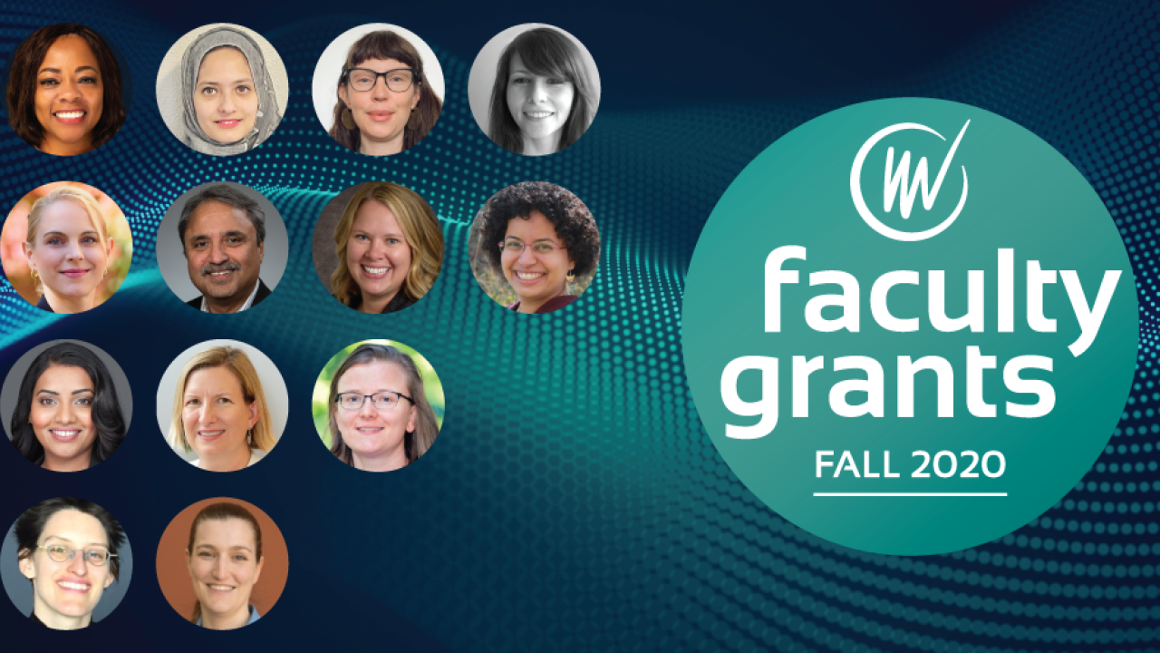 VentureWell 2020 Faculty Grant awardees headshots