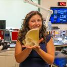 Valerie Quiroz presents a 3D-printed model