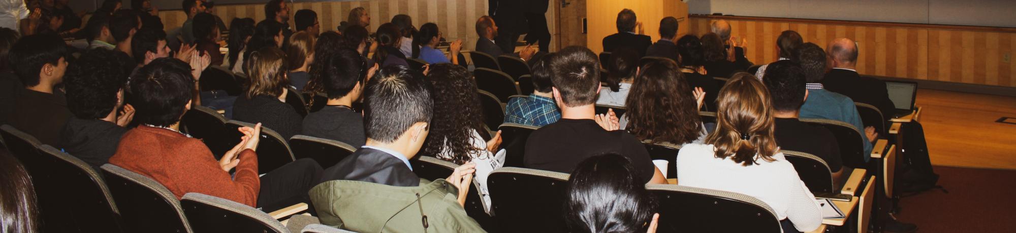 Audience listening to the 2019 Maroney-Bryan lecturer